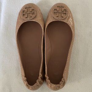 Tory Burch Minnie Flats-Water Snake in Meadowsweet 7